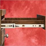 Rockler 12'' TopSlide Series 757A Full-Extension Shelf Slides, 100 lb.
