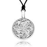 Dan Jewelers Celtic Horse Pewter Pendant Necklace