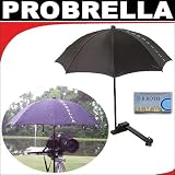 Probrella Portable Compact Umbrella Protects Your DSLR Camera Against Sun, Heat and Rain DamageFor The Nikon D3100, P7000 Digital SLR Cameras