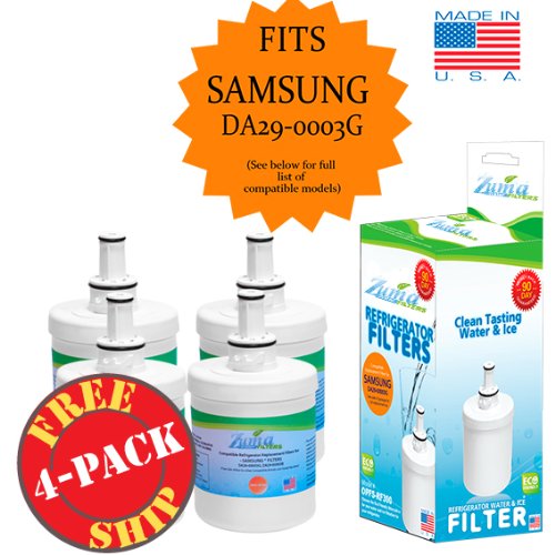 Samsung DA29 00003G 4 PACK Compatible Refrigerator Water Ice Filter by