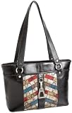 Etienne Aigner Velden Mixed Media Tote,Color Patchwork,one size
