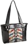 Etienne Aigner Velden Mixed Media Tote,Color Patchwork,one size