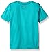 adidas Little Boys' Performance Tee Shirt, Shock Green Heather, 5