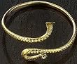 Gold Tone Upper Arm Bracelet Cobra#JP057