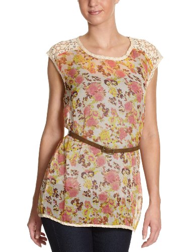 VILA CLOTHES Damen T-Shirt 14006039, Gr. 36 (S), Beige (SOFT CLAY) Preisvergleich