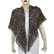 Fashion Scarves for Women Prnted Silk and Wool Square 43 x 43 inches