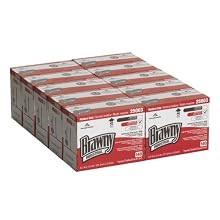 Brawny Industrial 250-03 12.4" Length x 9.1" Width, White Medium Duty HEF Disposable Shop Towel (10 Packs of 140)