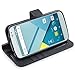 Blu Studio X Case, Tauri [Stand Feature] Wallet Leather Case with Stand, ID & Credit Card Pockets Flip Cover For Blu Studio X - Black