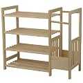 Oxid7 Schuhregal, Schuhschrank, Schuhst�nder, Schirmst�nder Holz in 4 st�ckiger Ausf�hrung mit Schirmst�nder