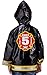 Puddle Play Little Boys' Black Fire Chief Waterproof Outwear Hooded Rain Coat - Toddler