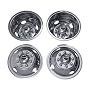 Pacific Dualies 38-1608 Polished 16 Inch 8 Lug  Stainless Steel Wheel Simulator Kit for 1985-2000 Chevy GMC 3500 Truck 1980-1999 Ford F350 1985-1999 Dodge Ram 3500