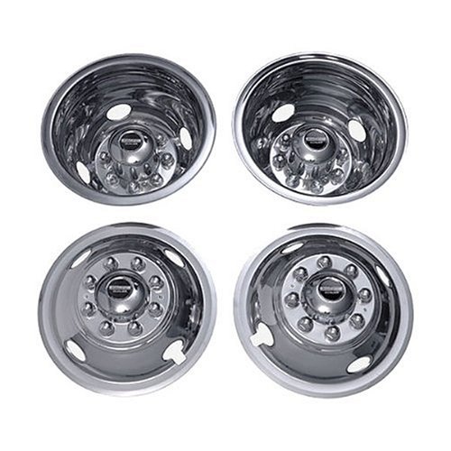 Pacific Dualies 38-1608 Polished 16 Inch 8 Lug  Stainless Steel Wheel Simulator Kit for 1985-2000 Chevy GMC 3500 Truck 1980-1999 Ford F350 1985-1999 Dodge Ram 3500