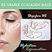 Toning Anti-Age Collagen Eye Mask with Red Wine Extract *VALUE PACK* 10 pairs of Re-usable Collagen Hydrating Under the Eye Patches