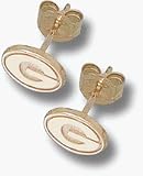 Georgia Bulldogs 1/8 G Post Earrings - 10KT Gold Jewelry