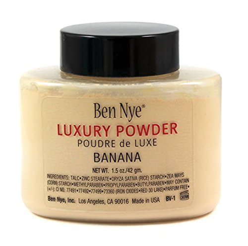 Ben Nye Banana Luxuary Powder 1.5oz Bottle Authentic Luxury Face Makeup (42 gm)