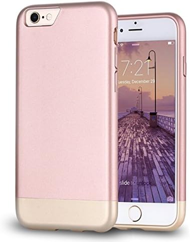 iPhone 6S Case,VAZON®[Vibrance S] iPhone 6 6S Case (4.7 Inch) Slider Style Protective Hard Cover - Rose Gold/Champagne Gold