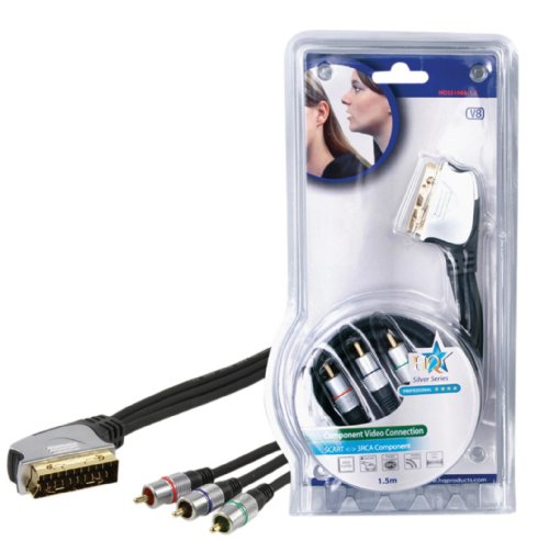 HQ RGB Anschlusskabel (Scartstecker auf 3x Cinch-Stecker) 1,5 m Preisvergleich