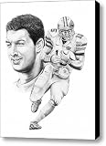 Tim Tebow Canvas Print / Canvas Art - Artist Murphy Elliott