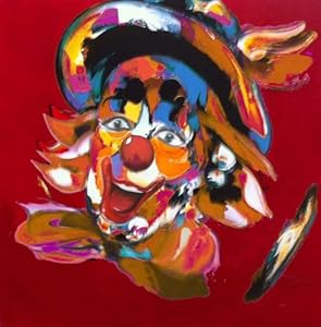 ATECA Peinture a l'huile Cadre Clown Peinture a l'huile Cadre