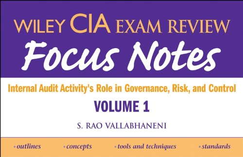 Wiley CIA Exam Review Focus Notes: Internal Audit Activity's