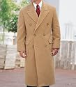 Double-Breasted Camel Hair Topcoat