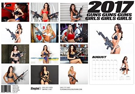 2017 Guns &amp; Girls Calendar magpul ar15 ar10 ak47 smith &amp; wesson M&amp;P