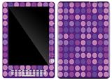 Purple Polka Dots Design Protective Gel Skin for Amazon Kindle DX