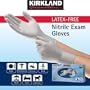 Kirkland Signature Nitrile Exam Gloves Latex Free Medium - 150 Gloves (Pack of 2)