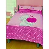 Childrens/Kids Me to You Tatty Teddy Bedding Duvet Cover/Quilt Set (Double) (Full Bed) (Pink)