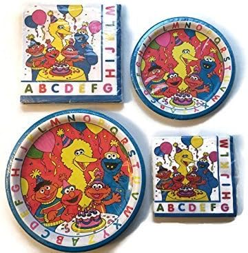 Sesame Street ABC Birthday Party Pack Set of 4 by Party Makers Plus