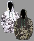 Sean John - Sean John "Lions" Mens Thermal Zip Up Hoody, White or Brown