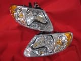 2001 - 2005 DODGE GRAND CARAVAN HEADLIGHT SET WITH FREE XENON BULBS BRAND NEW CHRYLSER TOWN AND COUNTRY PLYMOUTH VOYAGER 2002 20