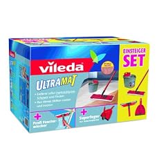 Vileda 133853 Einsteiger Set (Box) Reinigungsger�te mit Ultramat System / Ultramat Eimer / FeWi Profi Handger�t und Superfeger 2-in-1 Kehrschaufel