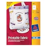 Avery Printable Fabric for Inkjet Printers, 8.5 x 11 Inches, Pack of 5 (03384)