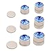 BMC 10pc Multicolor Sparkling Fashion Crystal Round Magnetic Clip On Stud Earring Set for Men/Women