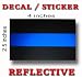 Thin Blue Line Decal Sticker Thin Blue Line Decal Sticker