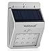 240Lumens Max Solar Lights, Hallomall Bigger and Brighter 12LED Outdoor Solar Motion Sensor Lights, Diamond Lampshade - SCREW/STICK - For Patio Deck Yard Garden Outside Wall - 2 Modes