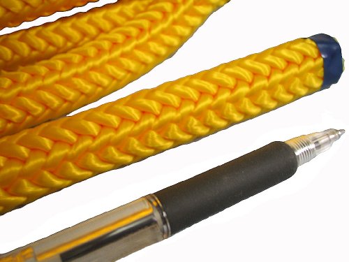 水に浮く黄ロープ　太：15ｍｍ　メータ単位で