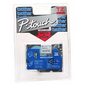 Brother TZ241 3 4in Labeling Tape (26.2ft, Black on White) by Brother