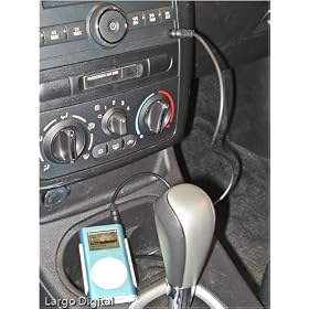 iPod Zune or MP3 Aux Auxiliary Stereo Car Radio Input Jack Audio Cable for Saturn Ion, Sky, Aura, Vue, Relay and Outlook