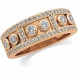 14K Rose Gold Diamond Anniversary Band - 1.00 Ct.