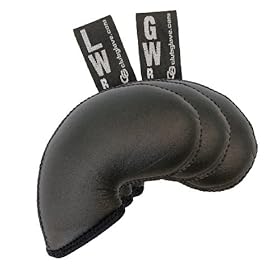  Club Glove 3-Pack Regular Neoprene Iron Cover - GW, LW,Blank (Black)
