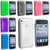 6 SOFT Crystal TPU Gel Case Skin Cover Compatible With iPhone 3G 3GS ~ eForCity