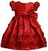 Bonnie Jean Girls Taffetta Dress With Rosette Border