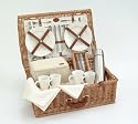 Optima Natural Tea Basket 4 Person Fitted hamper