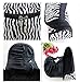 Homegifts Fashion Zebra Pattern Lady Makeup Bag Women Portable Cosmetic Toiletry Bags Travel Storage Organizer