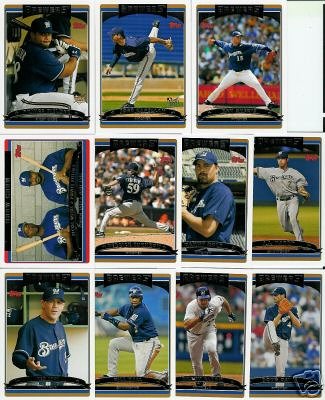 2006 Topps Series 2 MILWAUKEE BREWERS baseball cards team set with Prince Fielder