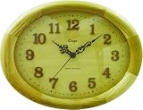 Coga (�R�K) �|�����v Oval Wood Wall Clock Natural �i�`������ JSW08091003-NA