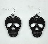 Sugar Skull Earrings Muertos Day Dead Goth Halloween