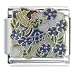 Jewelry : Blue Fairy In Flowers Italian Charms Bracelet Link